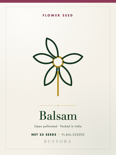 Balsam Seeds 25 Seeds