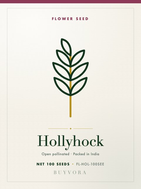 Hollyhock Seeds 100 Seeds