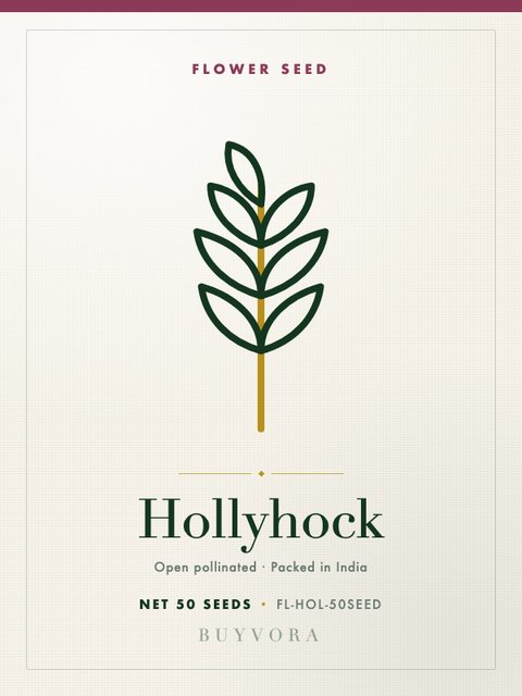 Hollyhock Seeds 50 Seeds