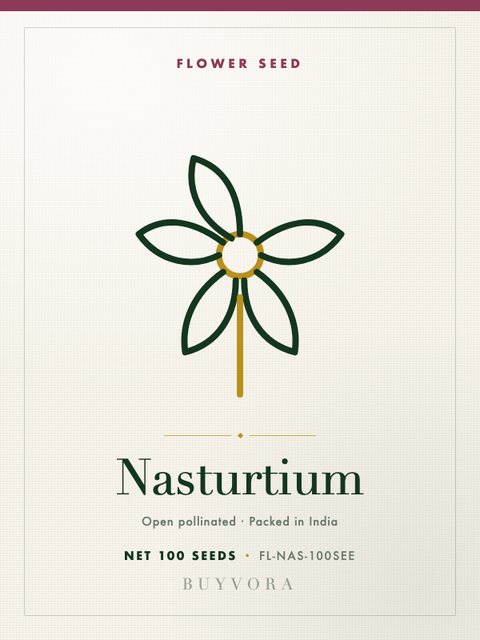 Nasturtium Seeds 100 Seeds