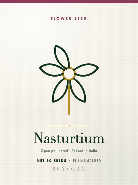 Nasturtium Seeds 50 Seeds