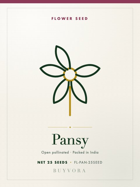 Pansy Seeds 25 Seeds
