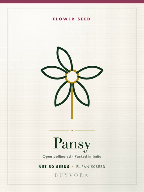 Pansy Seeds 50 Seeds