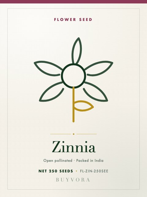 Zinnia Seeds 250 Seeds