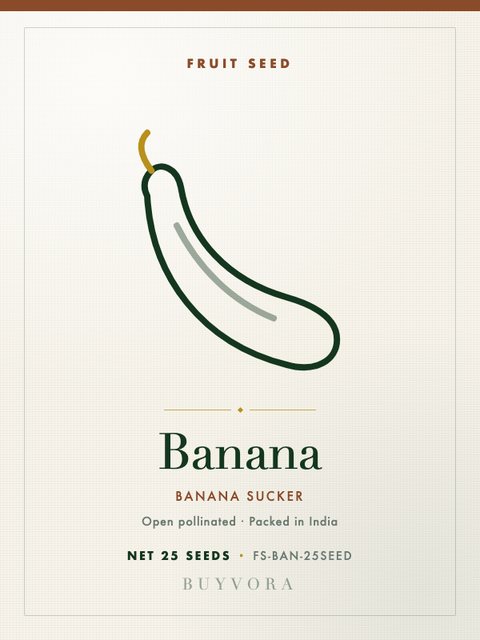 Banana Sucker Seeds 25 Seeds