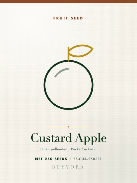 Custard Apple Seeds 250 Seeds