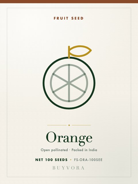 Orange Seeds 100 Seeds