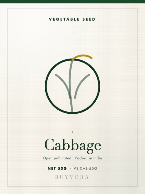 Cabbage Seeds 50g