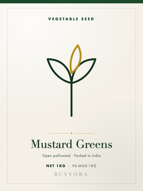 Mustard Greens Seeds 1kg