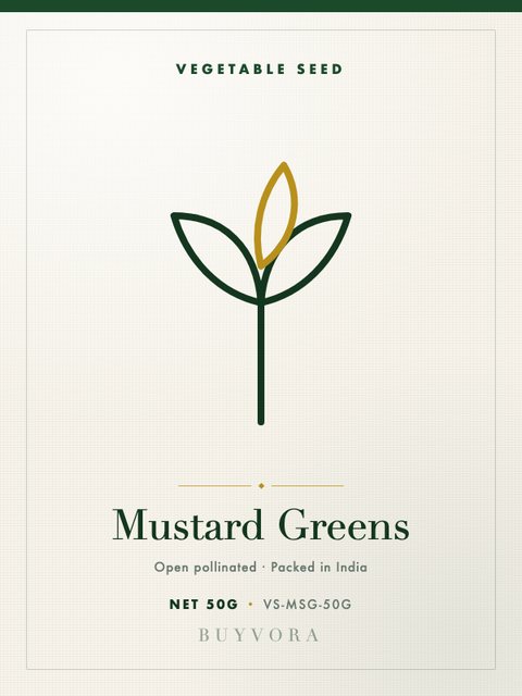 Mustard Greens Seeds 50g