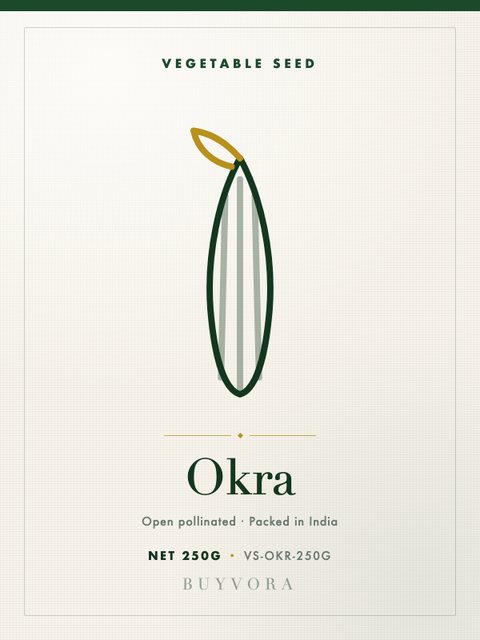 Okra Seeds 250g