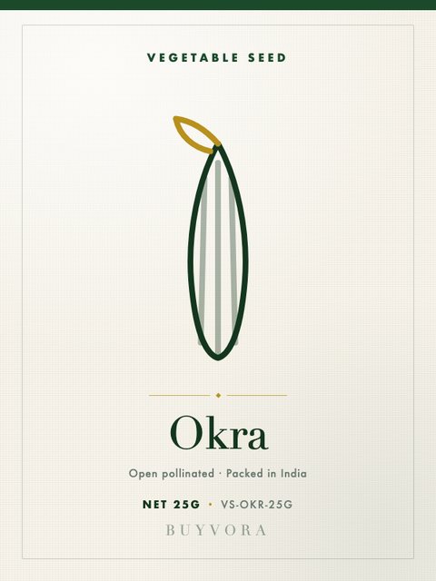 Okra Seeds 25g
