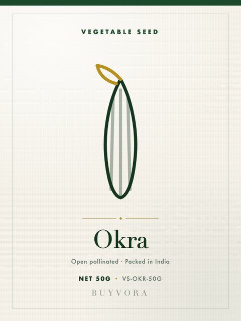 Okra Seeds 50g